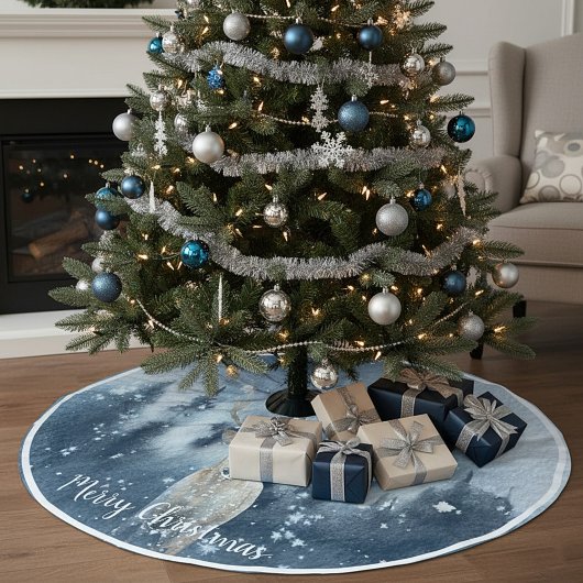 Waterverf herten en sneeuwdagen kerstboom rok