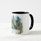 Waterverf Herten gepersonaliseerd Monogram Letter  Mok (Voorkant rechts)