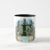 Waterverf Herten gepersonaliseerd Monogram Letter  Mok (Midden)