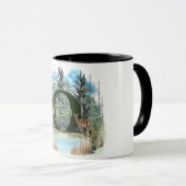 Waterverf Herten gepersonaliseerd Monogram Letter  Mok (Voorkant rechts)