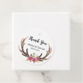 Waterverf Herten Geweien Boheemse Trouw Dank Je Bedankjes Labels (In situ)