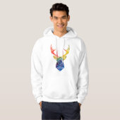 Waterverf herten hoodie (Voorkant volledig)