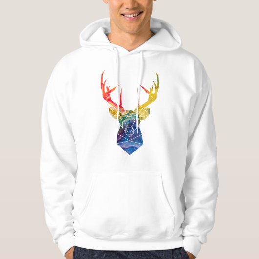 Waterverf herten hoodie (Voorkant)