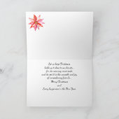 Waterverf herten kerst Kaart (Binnen)