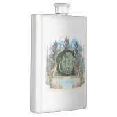 Waterverf Herten Persoonlijk Monogram Letter C Flacon (Rechts)