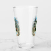Waterverf Herten Persoonlijk Monogram Letter L Glas (Rechts)