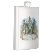 Waterverf Herten Persoonlijk Monogram Letter M Flacon (Rechts)