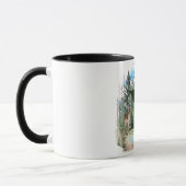 Waterverf Herten Persoonlijk Monogram Letter N Mok (Links)