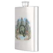 Waterverf Herten Persoonlijk Monogram Letter Q Flacon (Links)