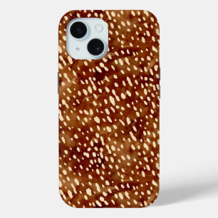 Waterverf Herten Print iPhone 15 Case