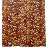 Waterverf Herten Print Douchegordijn (Voorkant)