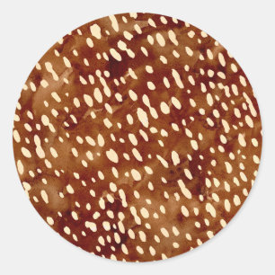 Waterverf Herten Print Ronde Sticker