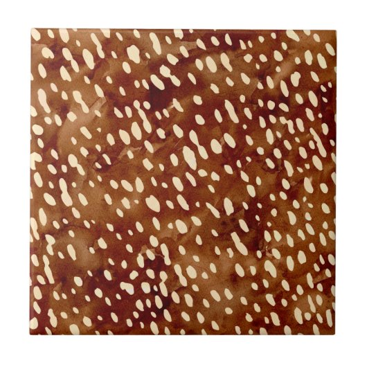 Waterverf Herten Print Tegeltje (Voorkant)