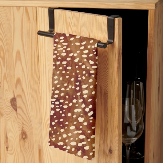 Waterverf Herten Print Theedoek (Derde Gevouwen)