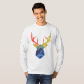 Waterverf herten t-shirt (Voorkant volledig)