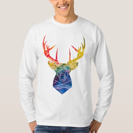 Waterverf herten t-shirt (Voorkant)