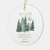 Waterverf Hertenbos Keramisch Ornament (Links)