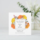 Waterverf het Daling Weddenschap sparen het vierka Kaart (Staand voorkant)