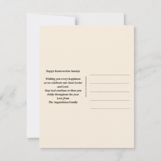 Waterverf HET GAAT ALLEMAAL OM JESUS Christelijk P Kaart (Achterkant)