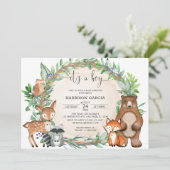 Waterverf Het is een Baby shower van padvinders Kaart (Staand voorkant)