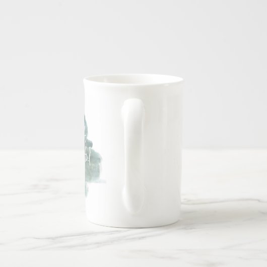 Waterverf Het is een geweldig leven Porselein Kop (Achterkant)