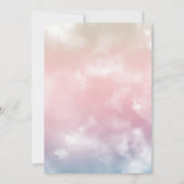 Waterverf het is meisje Boho Nursery Baby shower Kaart (Achterkant)