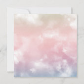 Waterverf het is meisje Boho Nursery Baby shower Kaart (Achterkant)