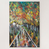 Waterverf - Het najaar komt - kies Grootte Legpuzzel (Verticaal)