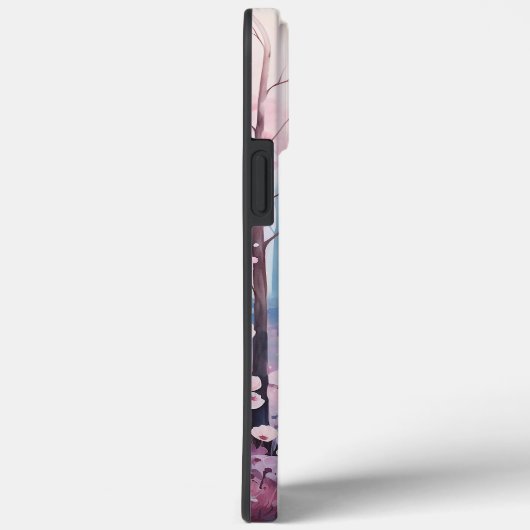 Waterverf, het roze bos Case-Mate iPhone case (Achterkant / Rechts)