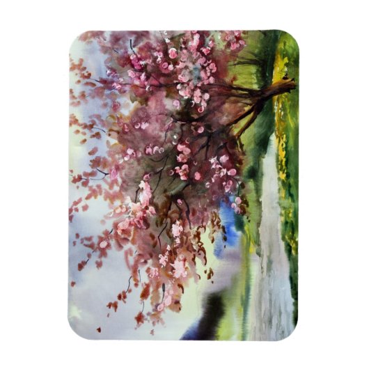 Waterverf Het Schilderen Landschap Magneet (Verticaal)