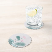 Waterverf Het Schilderen Lotus Floral Kartonnen Onderzetters (Insitu)