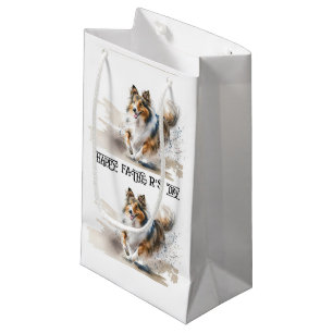 Waterverf Het Schilderen Ruwe Collies Klein Cadeauzakje