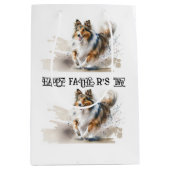 Waterverf Het Schilderen Ruwe Collies Medium Cadeauzakje (Voorkant)