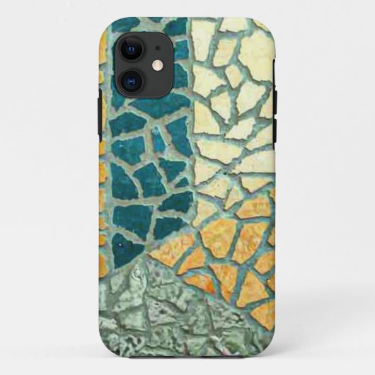 Waterverf Het Schilderen Stone Mosaic + uw ideeën Case-Mate iPhone Case (Achterkant)