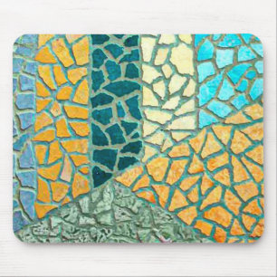 Waterverf Het Schilderen Stone Mosaic + uw ideeën Muismat