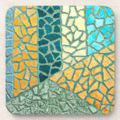 Waterverf Het Schilderen Stone Mosaic + uw ideeën Onderzetter (Voorkant)