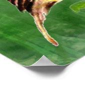 Waterverf Het Schilderen van Sparrow Bird in Tree Poster (Hoek)