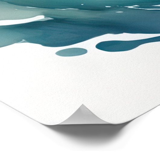 Waterverf het Schilderen Waternimf Poster (Hoek)