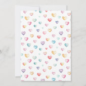 Waterverf Hete Luchtballon Baby shower Uitnodigen Kaart (Achterkant)