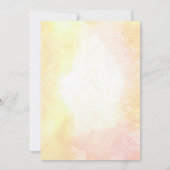 Waterverf Hete Luchtballon Bruiloft Kaart (Achterkant)