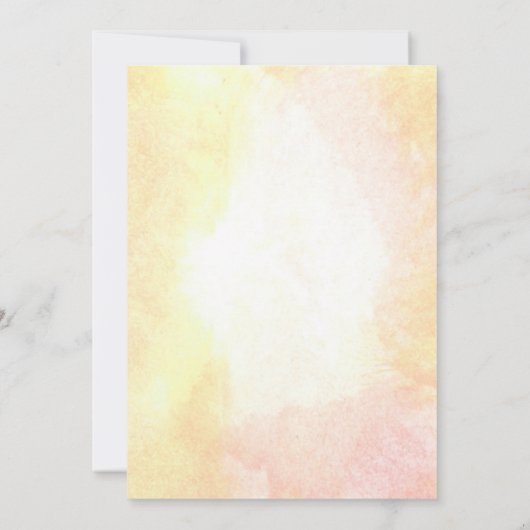 Waterverf Hete Luchtballon Bruiloft Kaart (Achterkant)