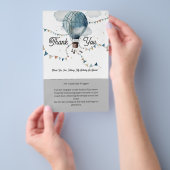 Waterverf Hete Luchtballon // Snoep Bar Wrapper Flyer (Hand)