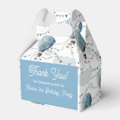 Waterverf Hete Luchtballon Wit // Bedankdoosjes (Voorkant Zijde)