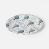 Waterverf Hete Luchtballon Wit // Verjaardag van h Papieren Bordje (Gekanteld)