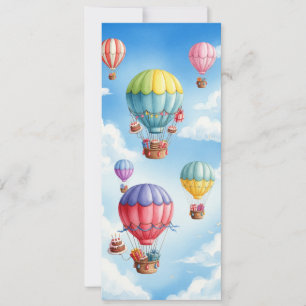 Waterverf Hete Luchtballonnen Verjaardag Thema kaa