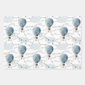 Waterverf heteluchtballon // inpakpapier vel (Voorkant 2)