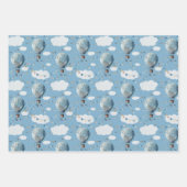 Waterverf heteluchtballon // inpakpapier vel (Voorkant)