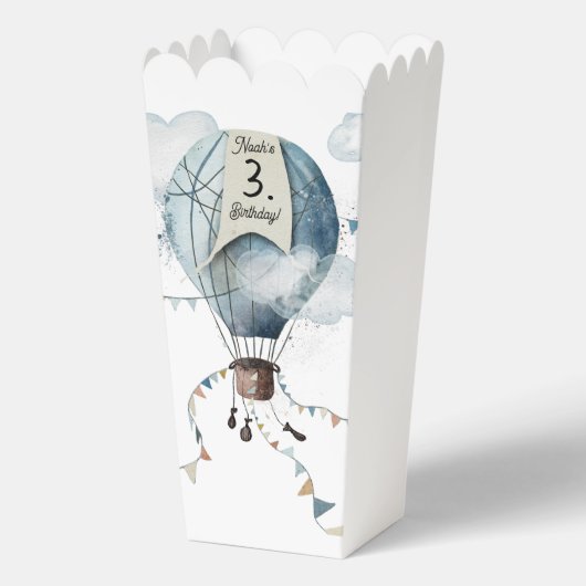 Waterverf heteluchtballon // Verjaardag van het Ki Bedankdoosjes (Achterkant)