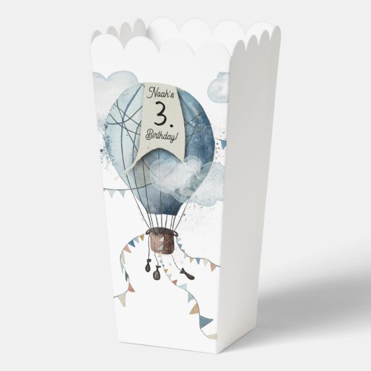 Waterverf heteluchtballon // Verjaardag van het Ki Bedankdoosjes (Voorkant)