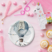 Waterverf heteluchtballon // Verjaardag van het Ki Papieren Bordje (Feest)